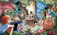 one piece nico robin nami sanji chopper brook franky ussop lorenor zorro luffy d monkey 1920x120 Wallpaper